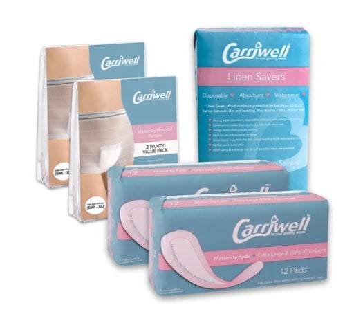 CARRIWELL MATERNITY PADS 12
