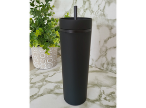 473ml Sleek Minimal Black Water Bottle